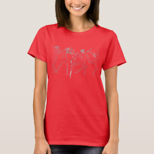 Camiseta A dança move esboçado