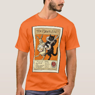 Camiseta A dança musical "Black Cat & White Bunny"