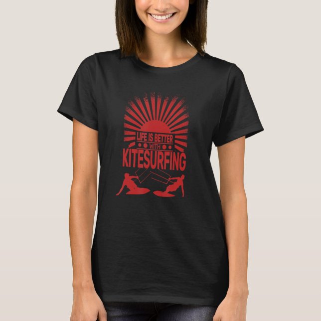 Camiseta A day without Kitesurfing kitesurf Kiteboarden Kit (Frente)