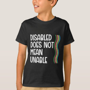 Camiseta A Deficiência Não É Igual Ao Orgulho De Deficiênci