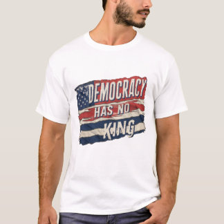 Camiseta a democracia não tem rei