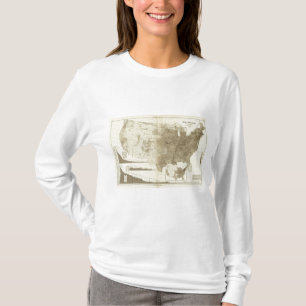 Camiseta a densidade populacional de condados