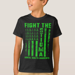 Camiseta A Depressão de Sensibilização para a Saúde Mental 