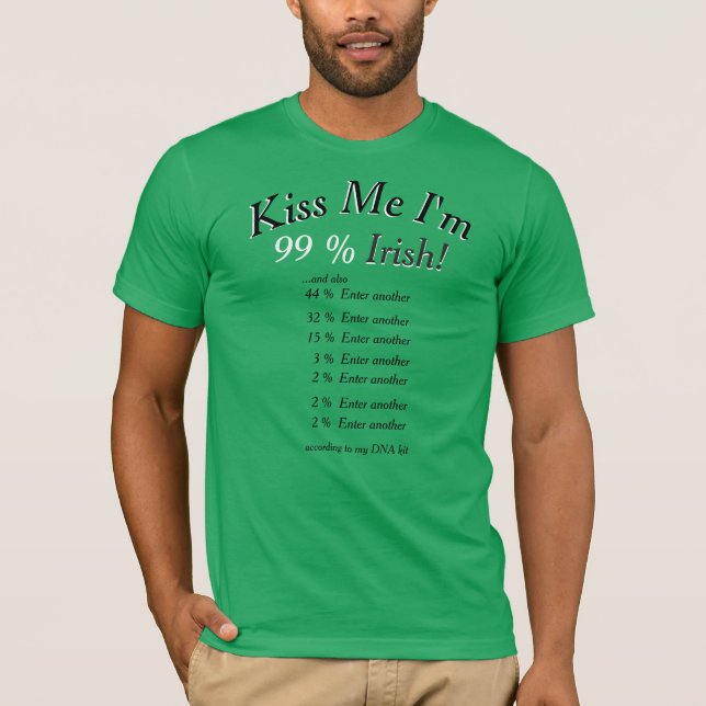 Camiseta A derreter Pote para o teu DNA testado Beije-me So (Frente)