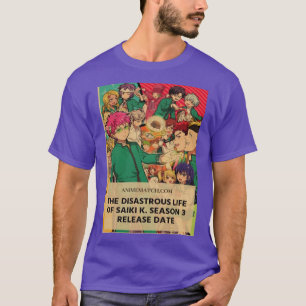 Camiseta A Desastrosa Vida De Saiki K 8