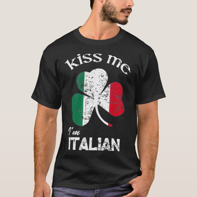 Camiseta A Desgraça Me Beija Como Dia de São Patrício Itali (Frente)