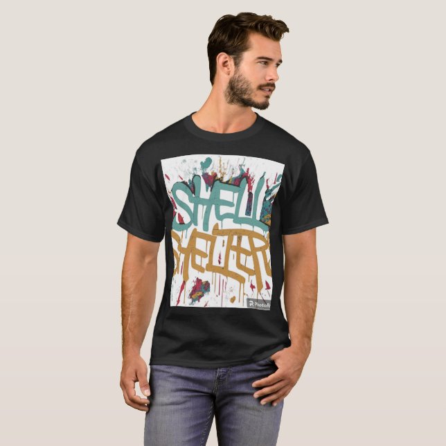Camiseta **A design de t-shirt contém a frase "Shell Sh (Frente Completa)