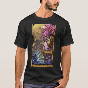 Camiseta A Deusa Do Submundo O Cartão Tarot Tolo Pagan W