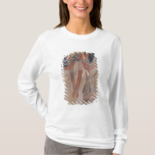 Camiseta A deusa Hathor que coloca o colar mágico