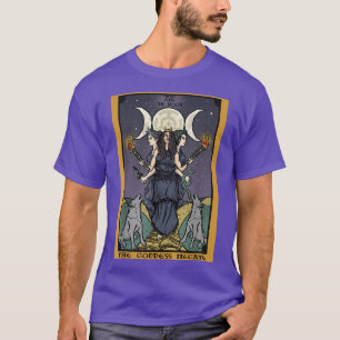 Camiseta A Deusa Hecate Tarot Card Triple Moon Wiccan P