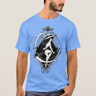 Camiseta A Deusa Hecate Tarot Card Triple Moon Wiccan P