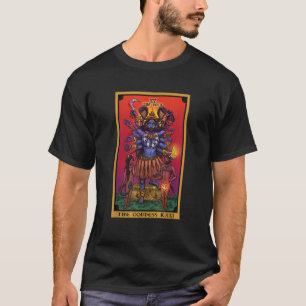 Camiseta A Deusa Kali O Diabo Carta Tarot Hindu Índia