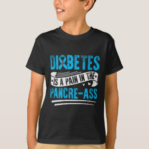 Camiseta A Diabetes Das Mulheres É Uma Dor No Pancre-V