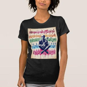 Camiseta a diatonic scale with musical notations