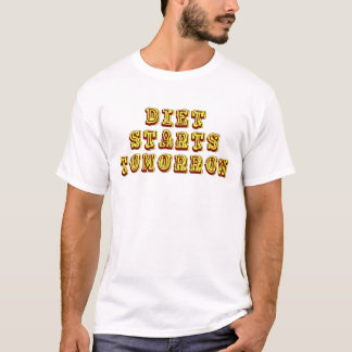 Camiseta A dieta começa amanhã
