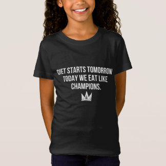 Camiseta A Dieta Começa Amanhã - Hoje Nós Comemos Como Camp