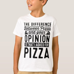 Camiseta A Diferença Entre Pizza E Pizza I
