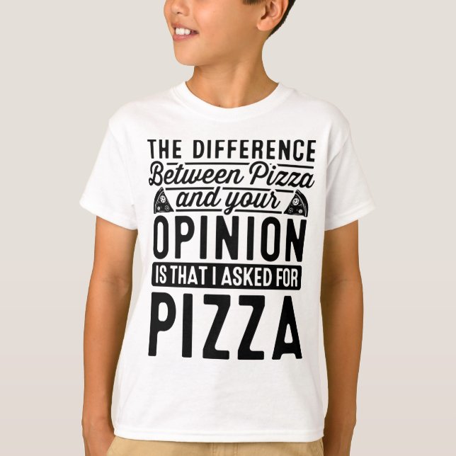 Camiseta A Diferença Entre Pizza E Pizza I (Frente)