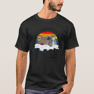 Camiseta A Discriminação É O gambá Orgulho gay de Lixo