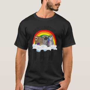 Camiseta A Discriminação É O gambá Orgulho gay de Lixo