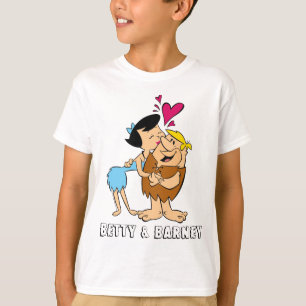 Camiseta A discussão de beijo dos Flintstones Betty