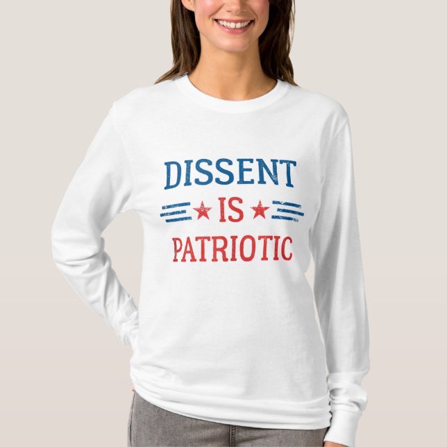 Camiseta A dissidência é a Marcha de Protesto de Direitos C (Frente)
