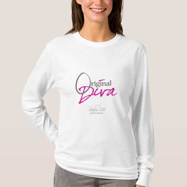 Camiseta A diva original. Salmo 135 (Frente)