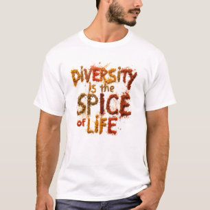 Camiseta A Diversidade é o Tempero da Vida - Espaço Seguro