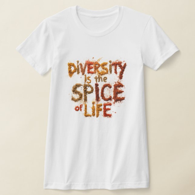 Camiseta A Diversidade é o Tempero da Vida - Espaço Seguro (Postura )
