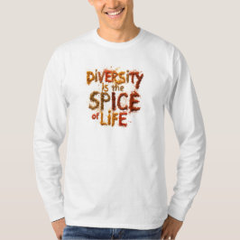 Camiseta A Diversidade é o Tempero da Vida - Espaço Seguro