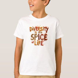 Camiseta A Diversidade é o Tempero da Vida - Espaço Seguro