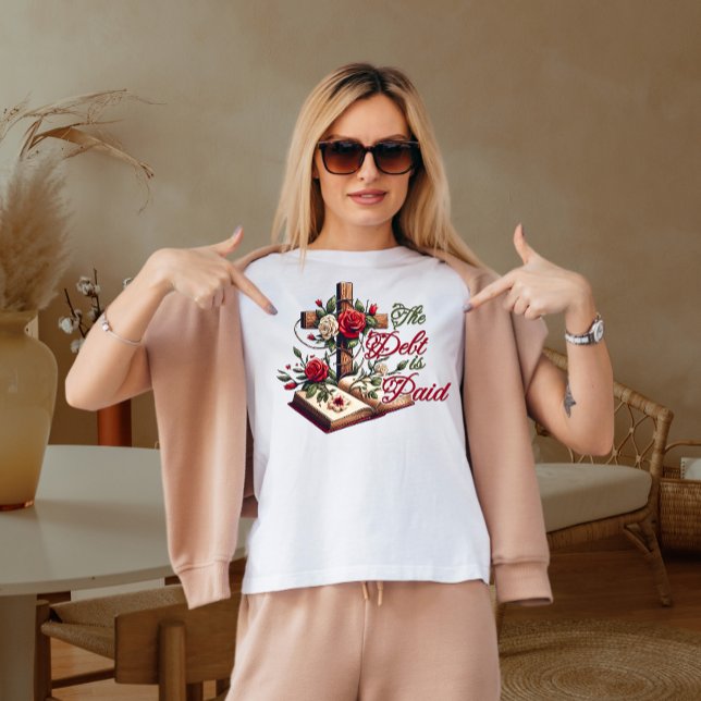 Camiseta A dívida é paga (Criador carregado)