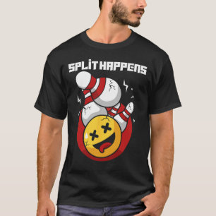 Camiseta A Divisão Acontece Com A Boliche Engraçada