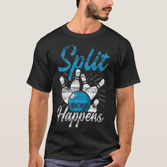 Camiseta A Divisão Acontece Com Boliches Engraçadas (Frente)