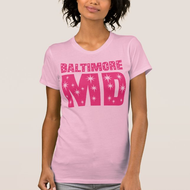 Camiseta A DM bonito de Baltimore Stars o T das mulheres (Frente)