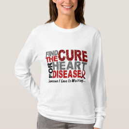 Camiseta A doença cardíaca encontra a cura 1