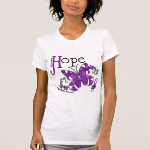 Camiseta A doença de Crohn da borboleta do vitral