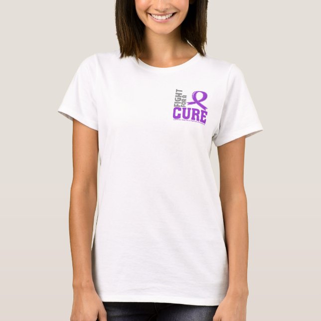 Camiseta A Doença de Crohn luta por uma cura (Frente)