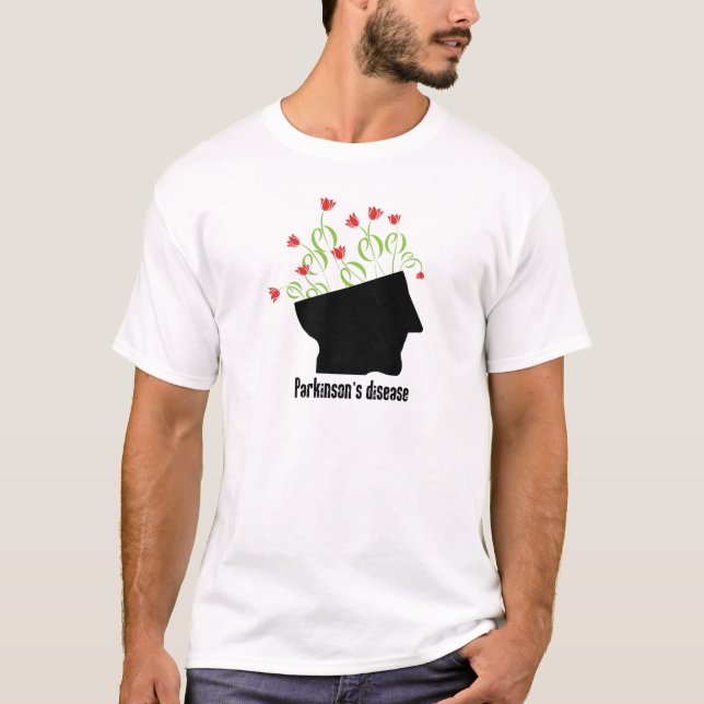 Camiseta a doença de Parkinson, doença dos parkinsons, (Frente)