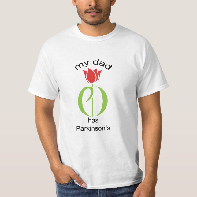 Camiseta a doença de Parkinson, doença dos parkinsons, (Frente)