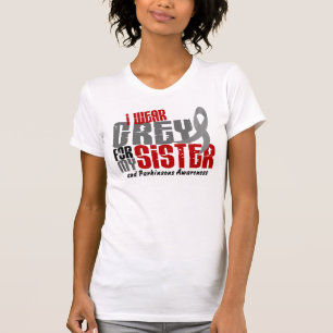 Camiseta A doença de Parkinson EU VISTO o CINZA PARA MINHA