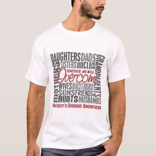 Camiseta A doença de Parkinson quadrada da família