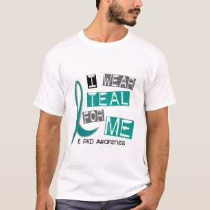 Camiseta A doença renal Polycystic PKD eu visto a cerceta