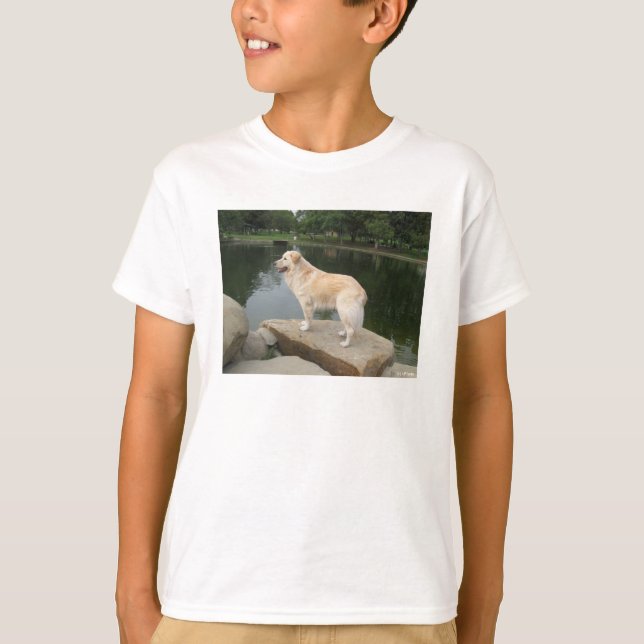 Camiseta A Dog At A Pond (Frente)
