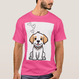 Camiseta A Dogs Love retro engraçado