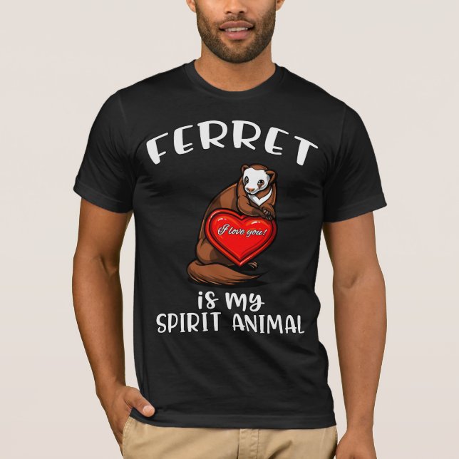 Camiseta A doninha é minha doninhas bonito animal do (Frente)