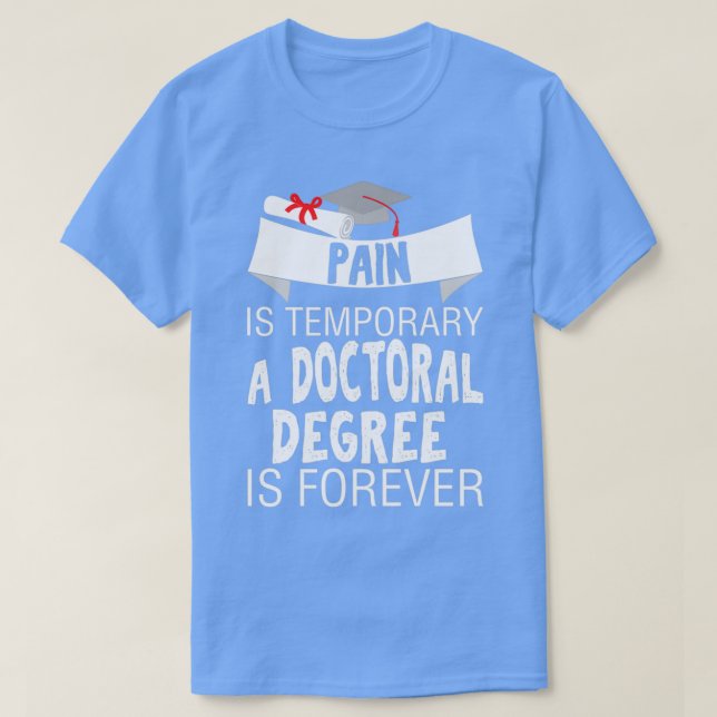 Camiseta A Dor É Temporária Um Médico Para Sempre (Frente do Design)