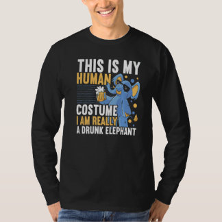 Camiseta A Drunk Elephant Wildlife Animal Zafari Zookeeper 