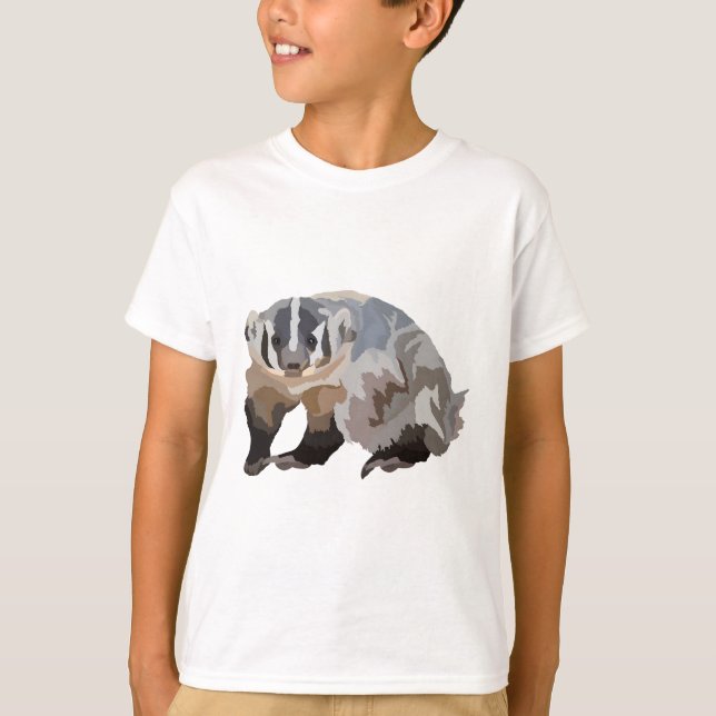 Camiseta A é para American Badger (Frente)