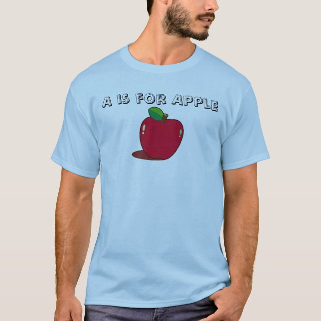 Camiseta A é para Apple (Frente)